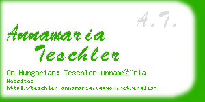 annamaria teschler business card